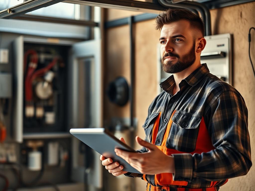 Electrical business scene